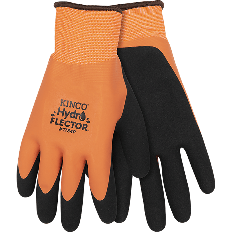 HydroFlector™ Lined Waterproof Hi-Vis Orange Thermal Knit Shell &amp; Double-Coated Latex Vending Pack