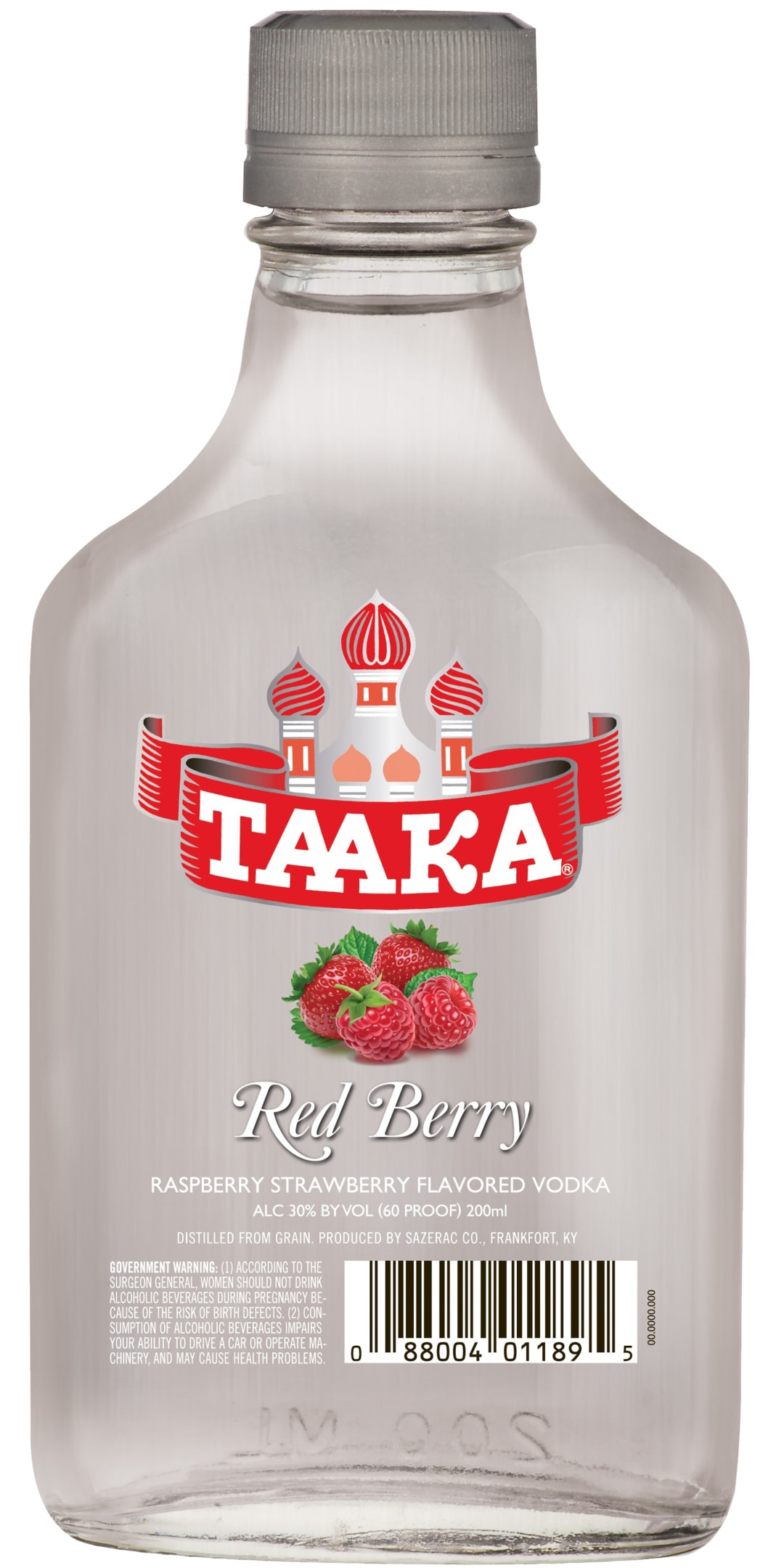 Taaka Red Berry Vodka 200ml 60 Proof