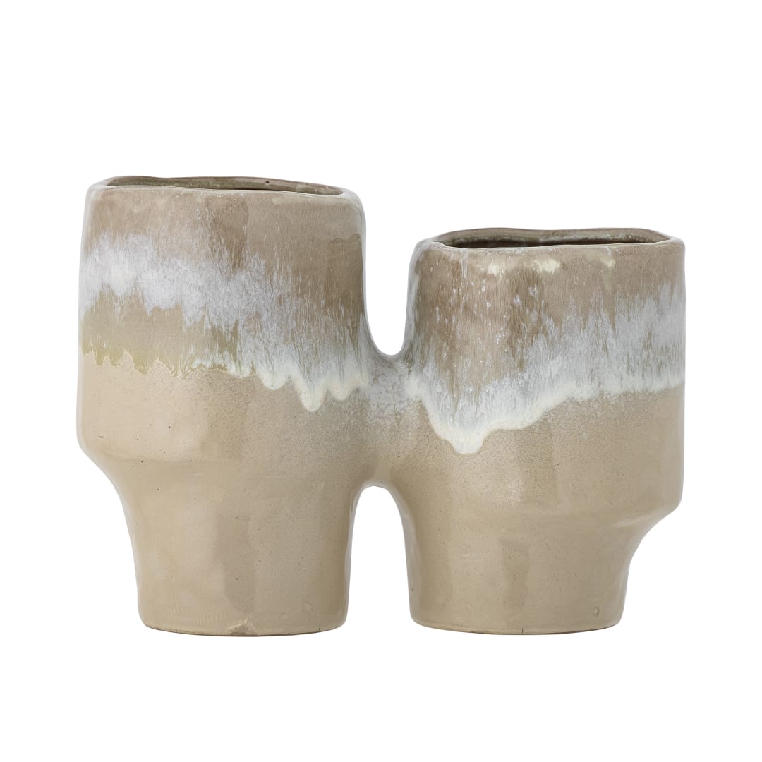82062195 - Maiak Flowerpot, Brown, Stoneware STOCK: 6