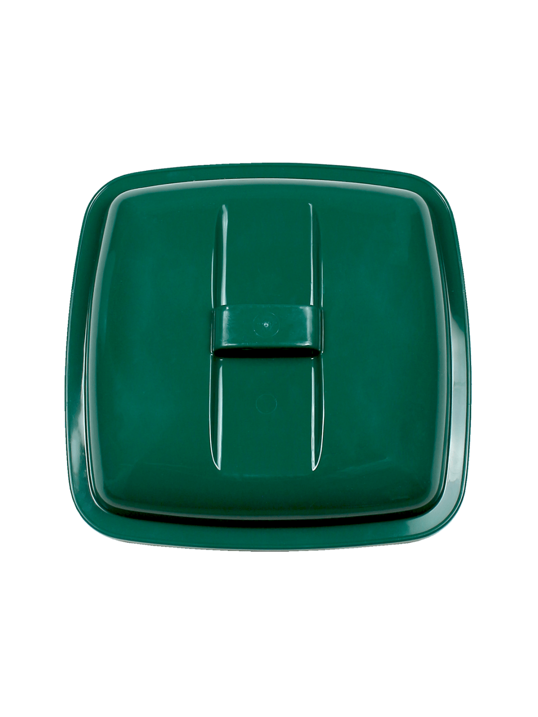  UPRIGHT - Single - Lid - 14 G - Solid Lift - Dark Green