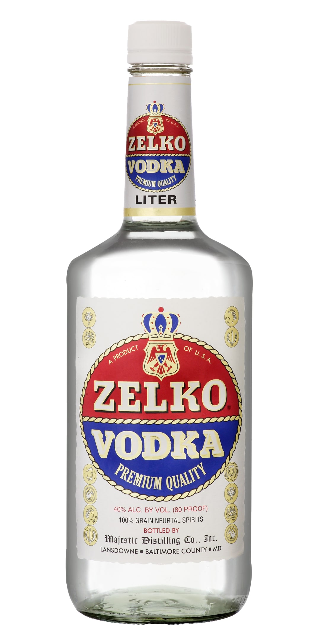 Zelko Vodka 1l Plastic Bottle 80 Proof