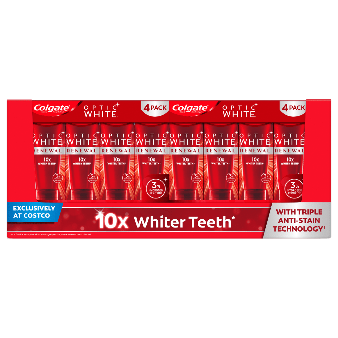 Colgate Total Active Prevention Plus Whitening Toothpaste, Mint, 5 Pack, 6.0 oz