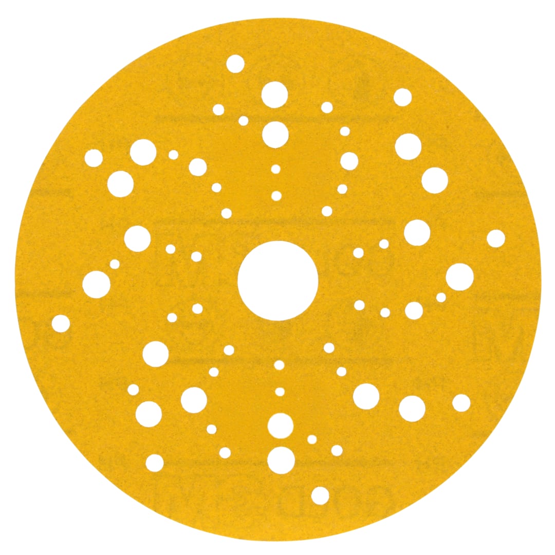 3M™ Hookit™ 288U Sarı Delikli Zımpara, 125 mm, Çok Delikli, 240, 53023