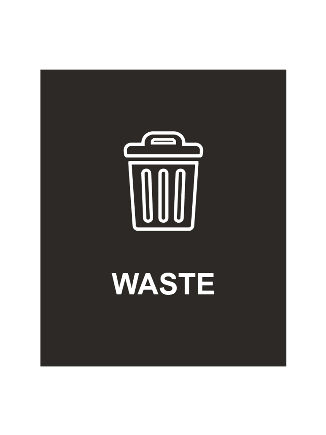 SPECTRUM - Single - Sign - Waste - Black-White