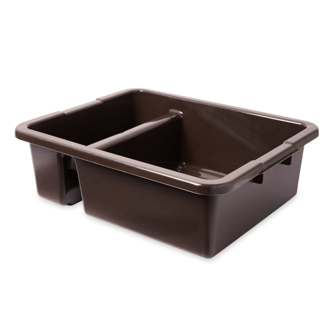 Divided Bus/Utility Box 7 Gal Brown