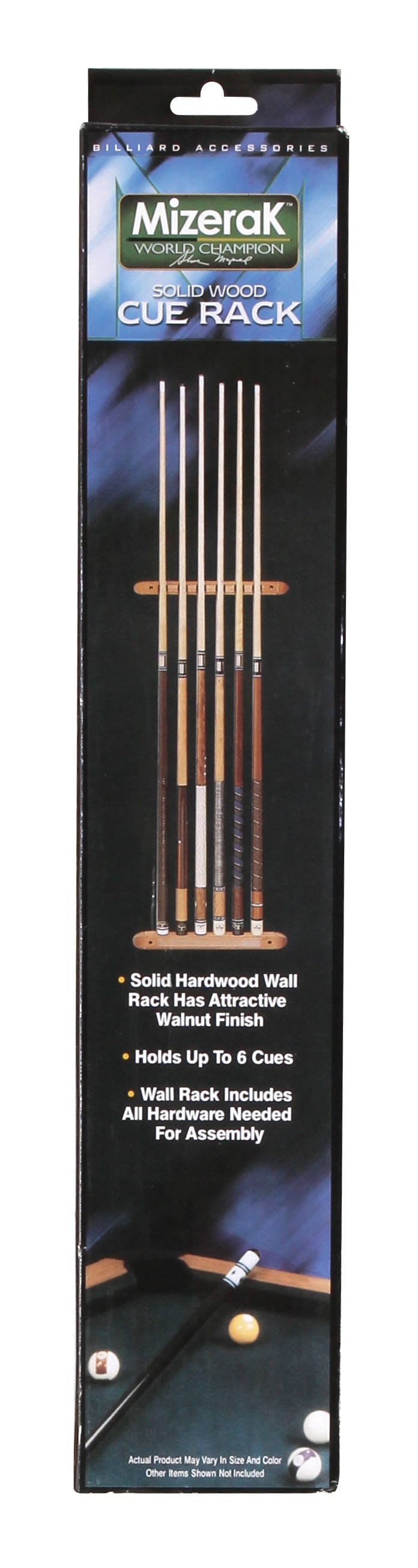 Mizerak Pool Cue Wall Rack