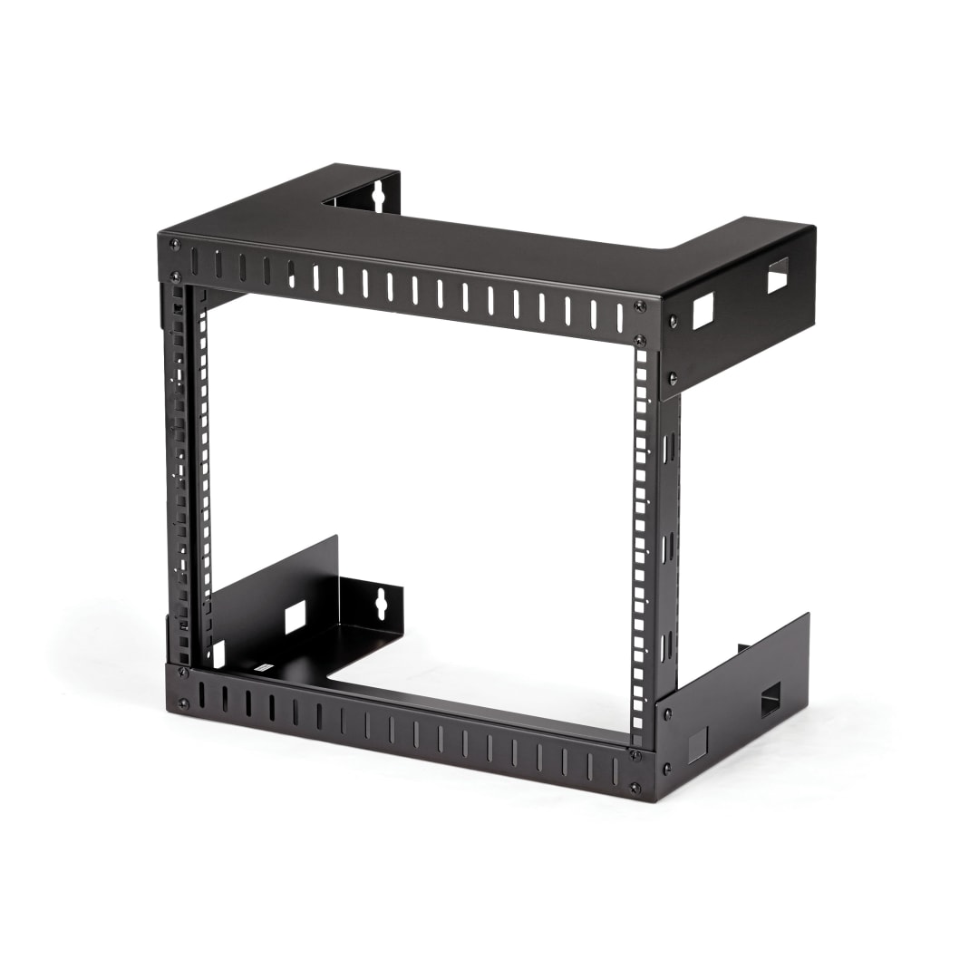 8U Open Frame Wall Mount Rack 12 Deep