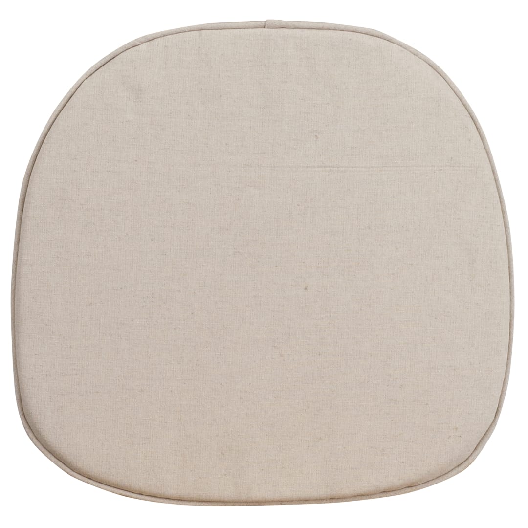 Mitchell Cross Back Barstool Burlap Cushion
