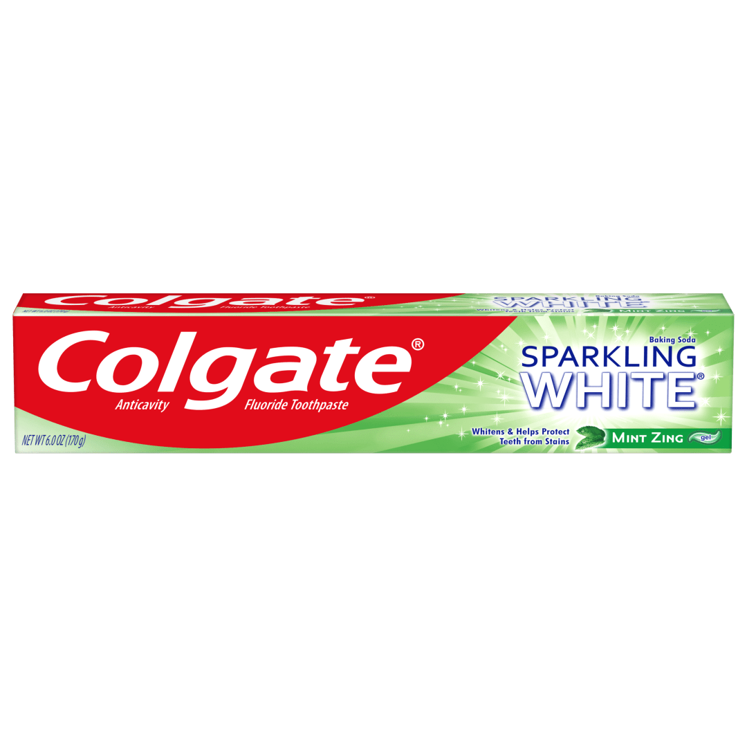 Colgate Sparkling White Whitening Toothpaste, Mint Zing - 6.0 Ounce