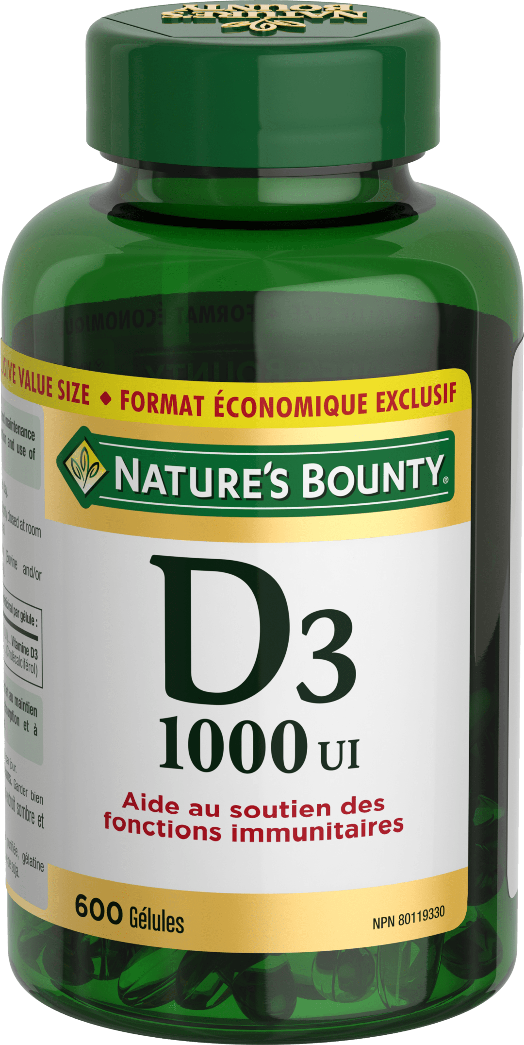 NBTY VIT D 1000IU 24x600SGL CA