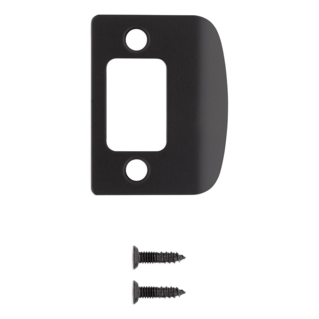 Deadbolt Square Corner Full Lip Strike for Matte Black or Venetian Bronze Finish