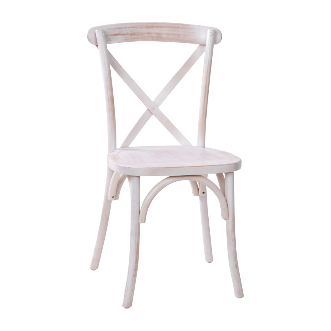 2-Pack Advantage Hand Stained Lime Wash X-Back Chair