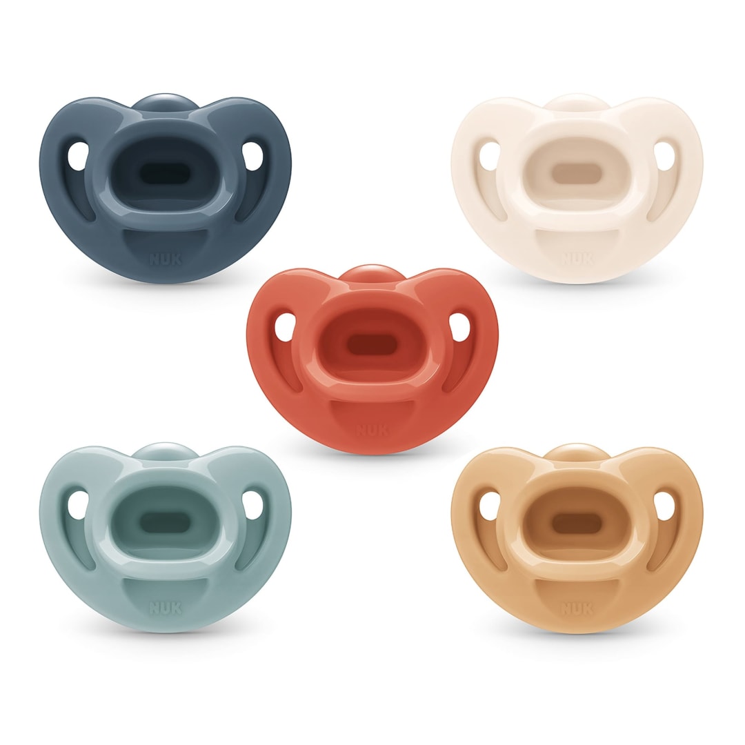 NUK® First Choice Comfy™ 100% Silicone Pacifier, 6-18 months, 5 Pack