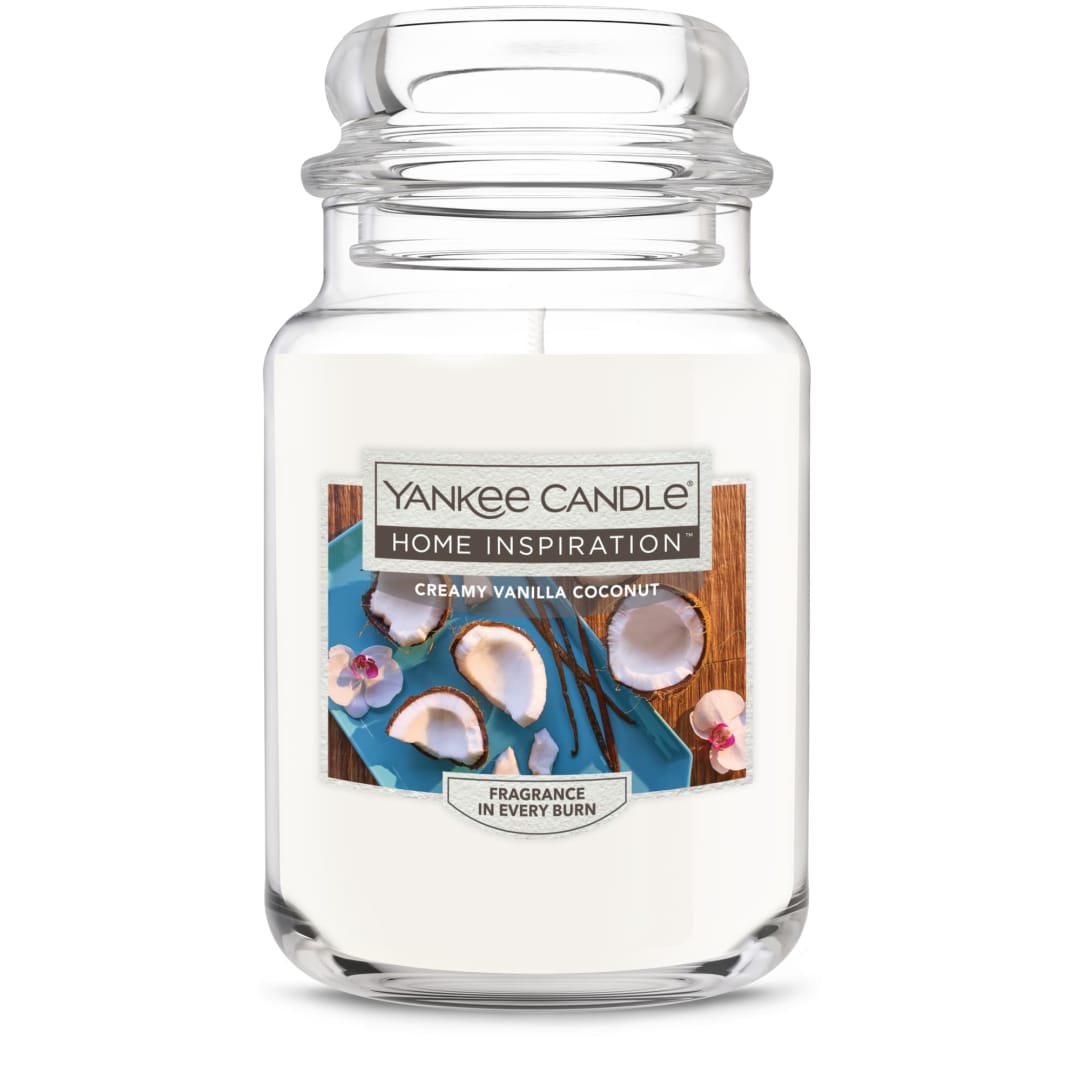 Yankee Candle Home Inspiration Creamy Vanilla Coconut Large Jar Candle