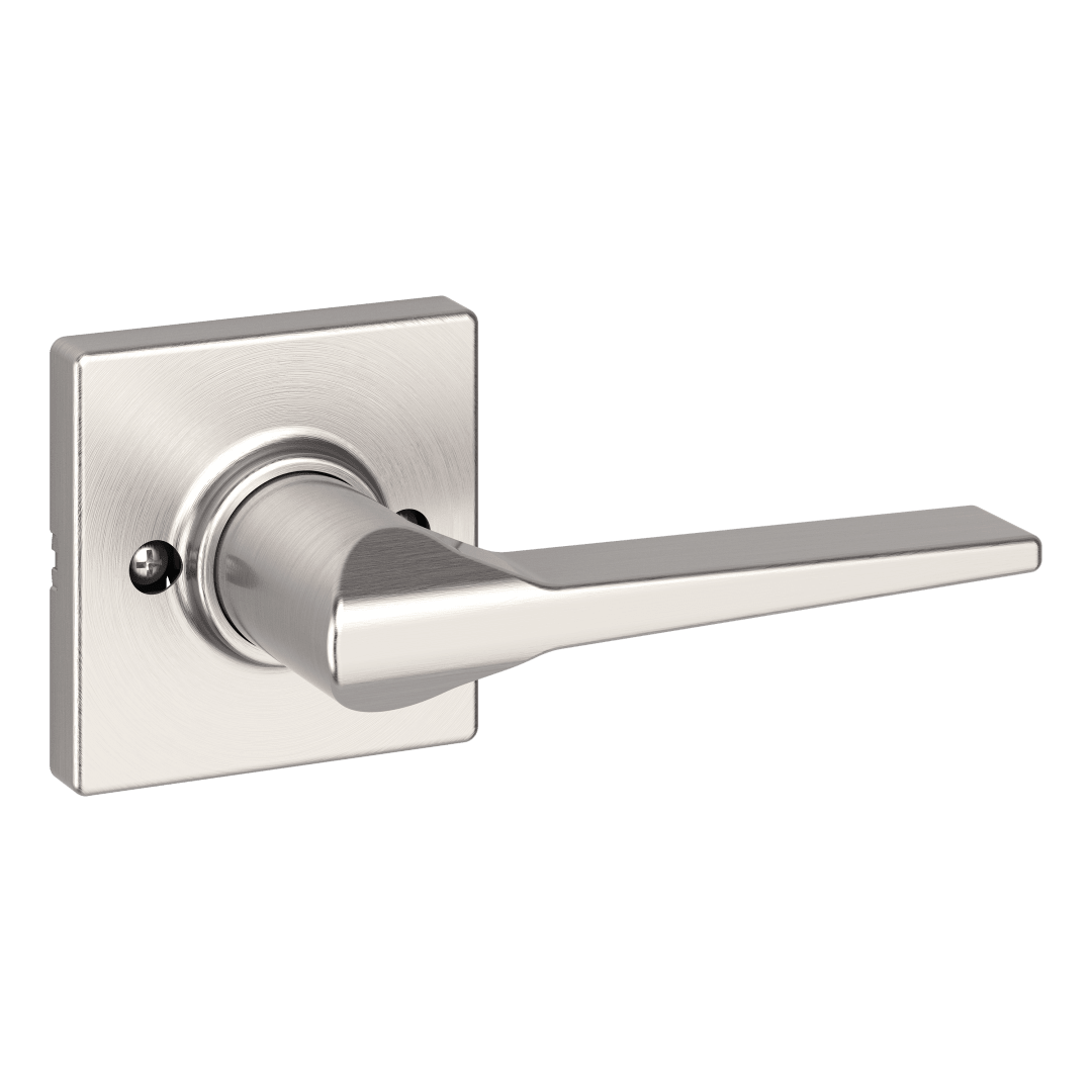 Hollis Hall/Closet Lever in Satin Nickel
