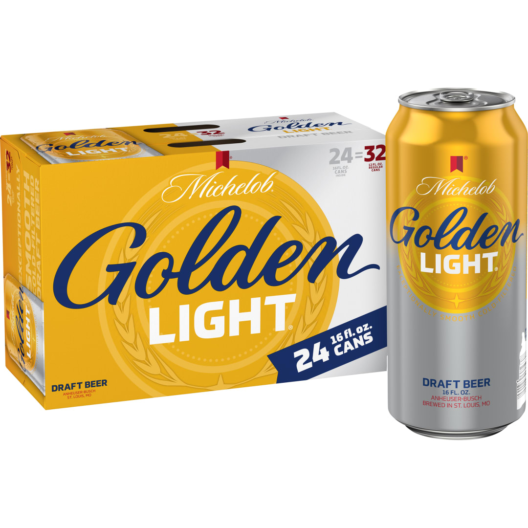 Michelob Golden Draft Light 24x16 oz Can Suitcase CARRIER - Aqueous Coating - Optimization Update