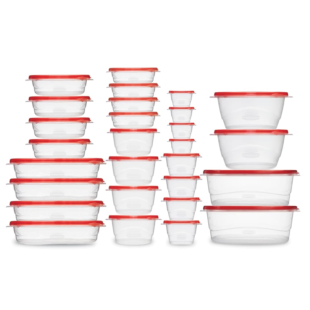 Rubbermaid TakeAlongs 56-Piece Set, Meal Prep Containers, Food Storage Containers With Lids