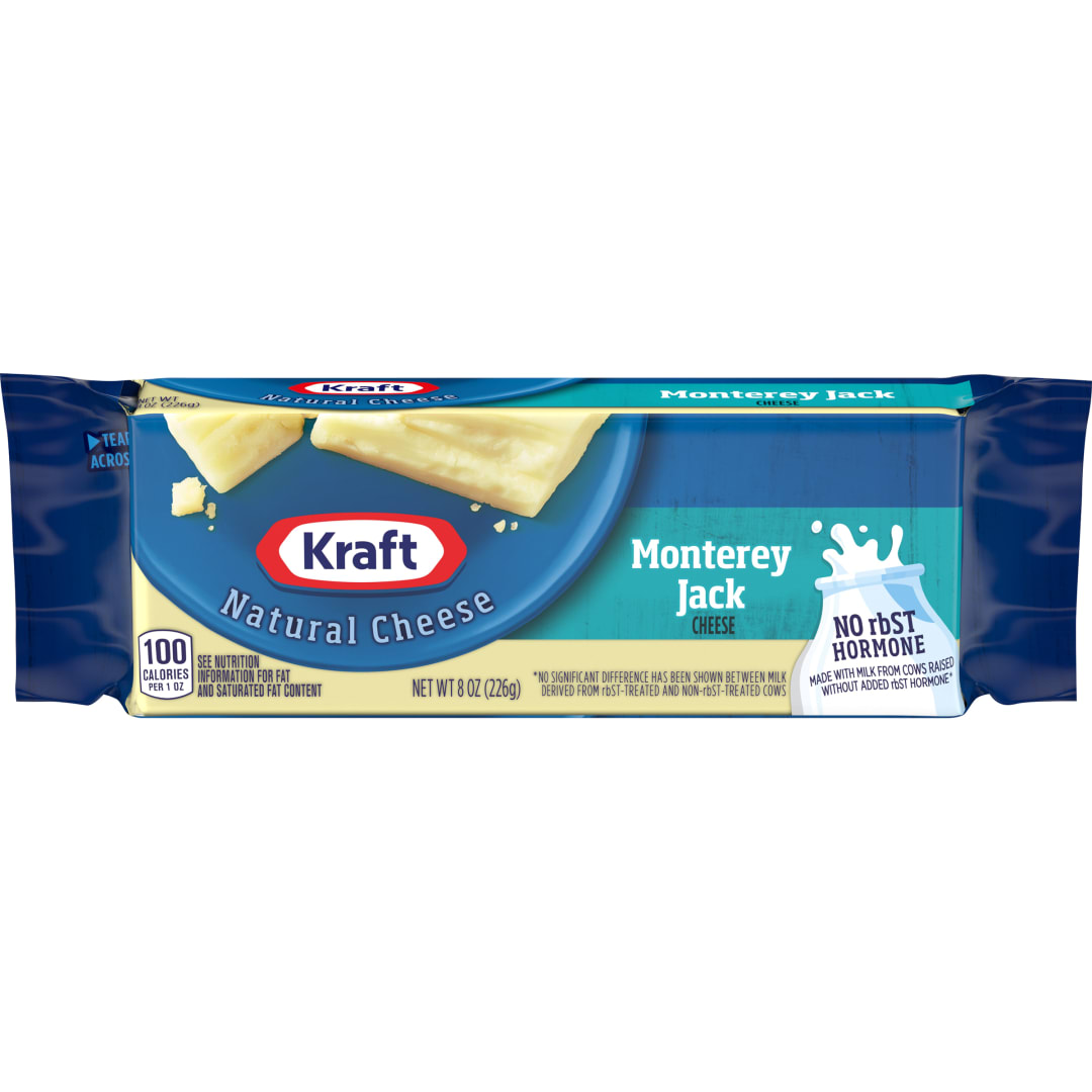Kraft Monterey Jack Cheese, 8 oz Block
