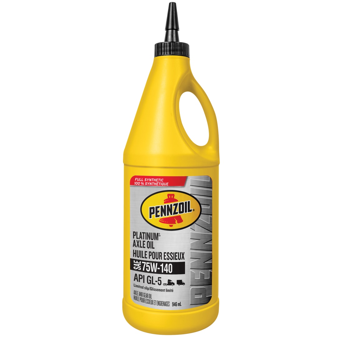 Pennzoil Platinum Synthetic 75W-140 Axle Gear Oil, 0.946 Litre