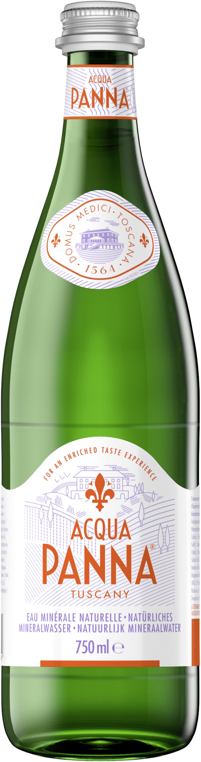 ACQUA PANNA natürliches Mineralwasser Mehrweg Glas 0,75L