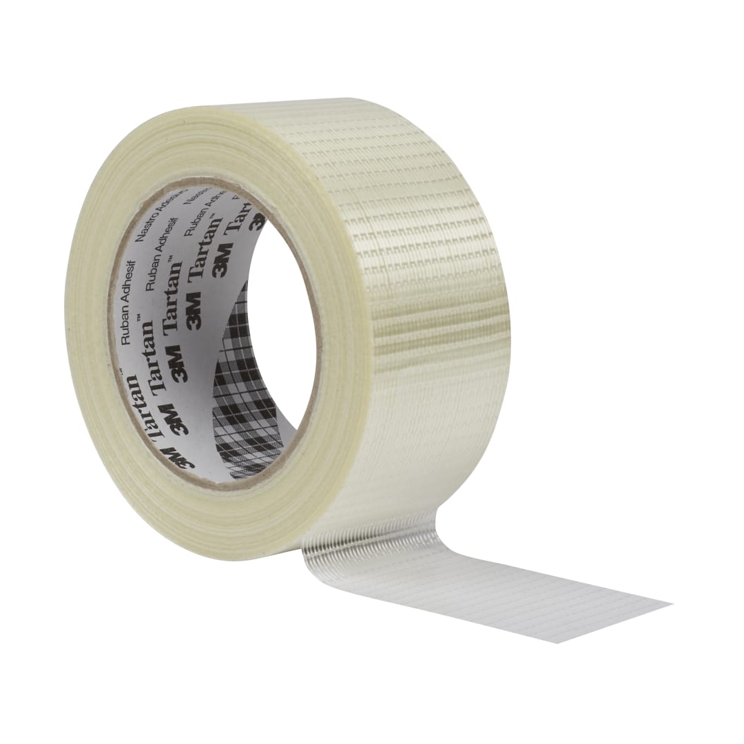 Tartan™ Filament Tape 8954, Transparent, 75 mm x 50 m, 0.125 mm