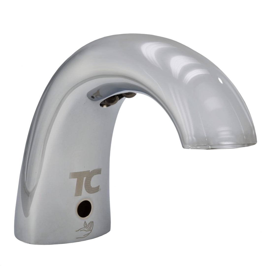 OneShot® Foam Dispenser,Low Profile, Metal, Polished Chrome