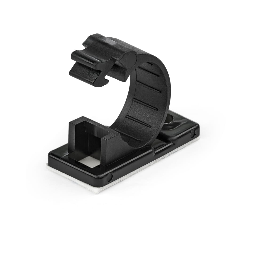 100 Pack of Self-Adhesive Cable Clamp - Medium