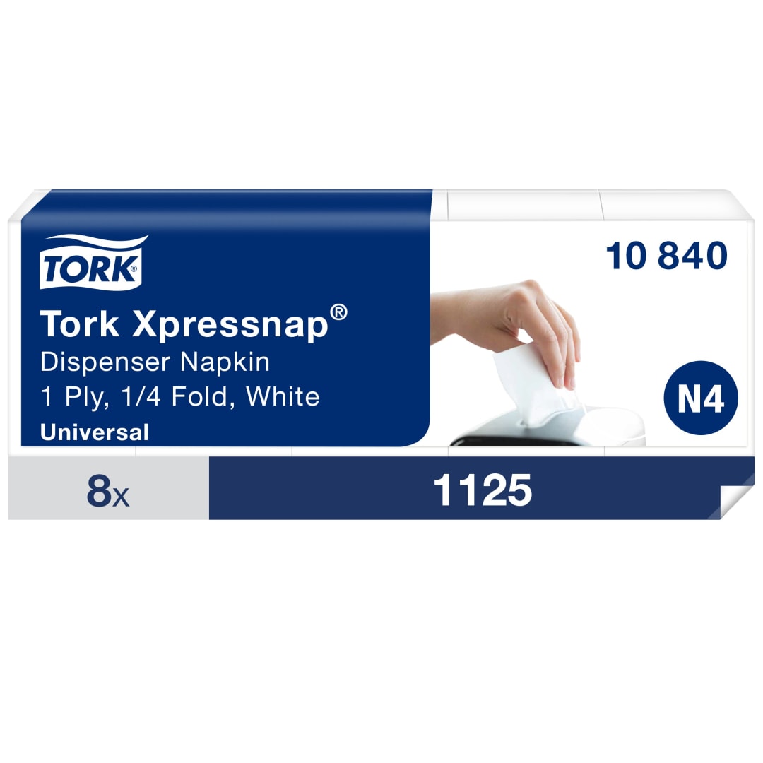 Tork Xpressnap® White Dispenser Napkin
