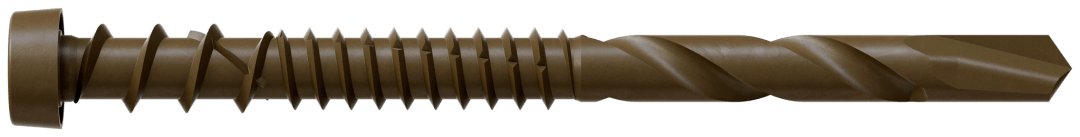 Simpson Strong-Tie DCSD238SBR01 Deck-Drive™ DCSD COMPOSITE-TO-STEEL Screw (Collated) — #10 x 2-3/8 in. Quik Guard® Brown 01 (1000-Qty) (Pack of 100)