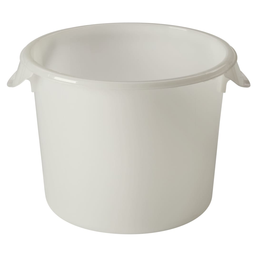 Round Storage Container 6 QT White