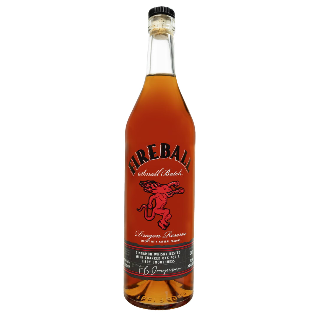 Fireball Small Batch Finished in Charred Oak Barrels Cinnamon Whisky 750ml 66 Proof