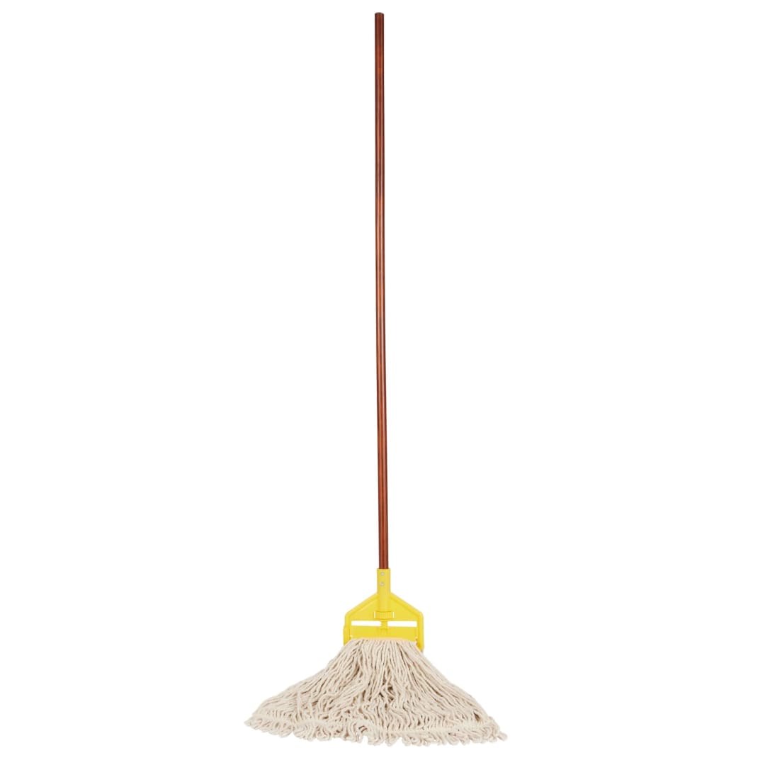 Rubbermaid® Commercial #24 Cotton Looped-End String Mop with Handle, White