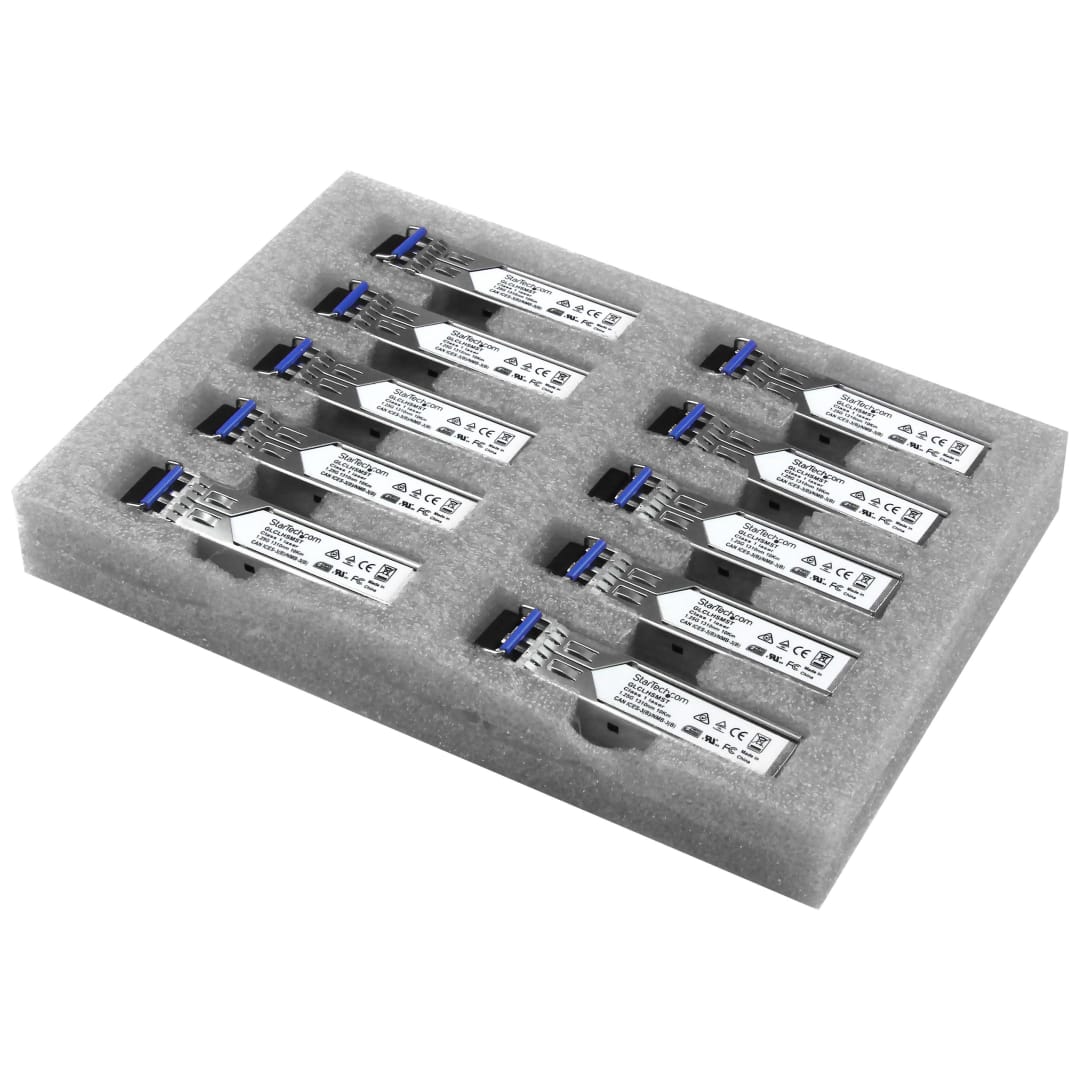 Gb Fiber SFP -10 Pack - Cisco GLC-LH-SM Compatible