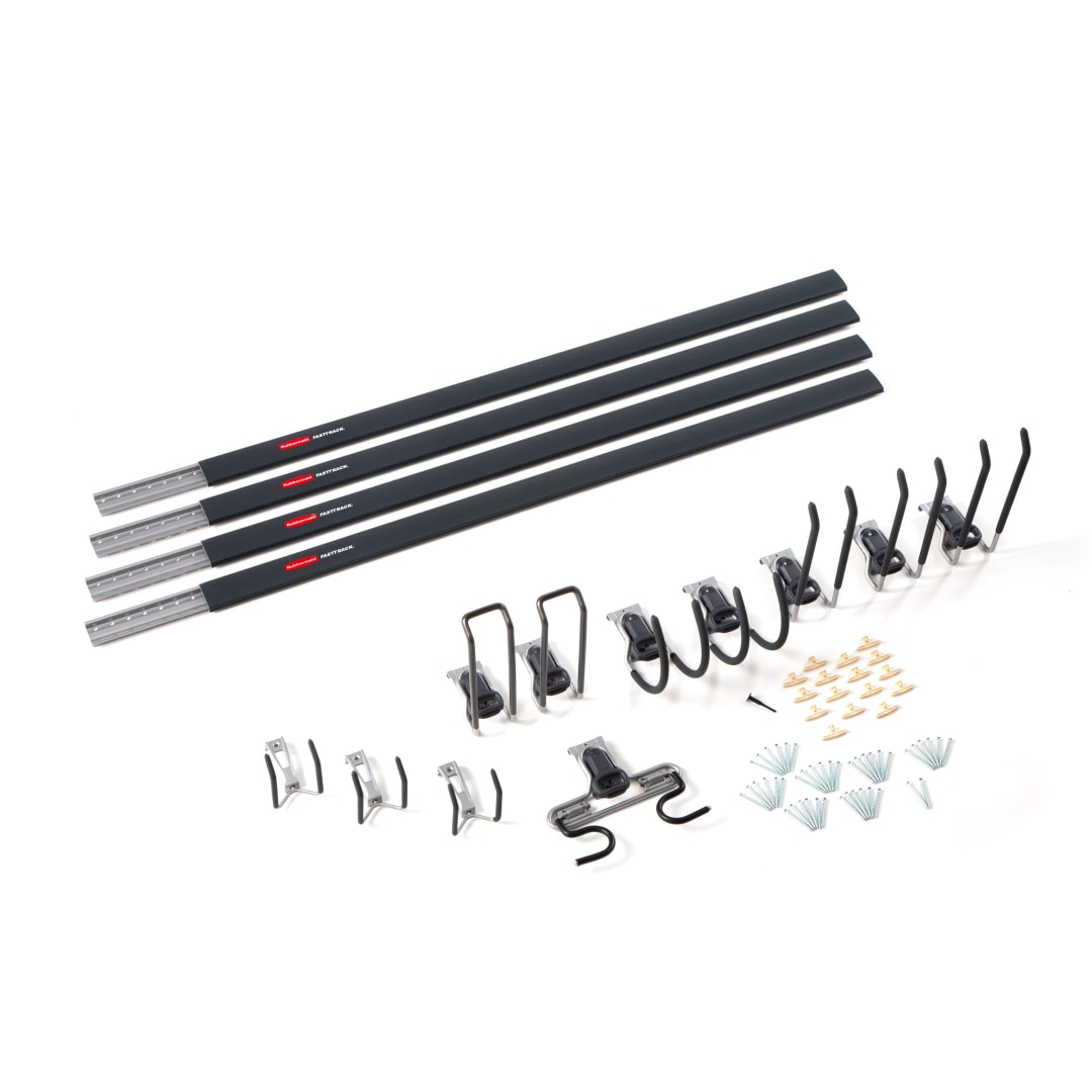 Rubbermaid FastTrack 15 Piece Medium Garage  Kit, Garage Organization