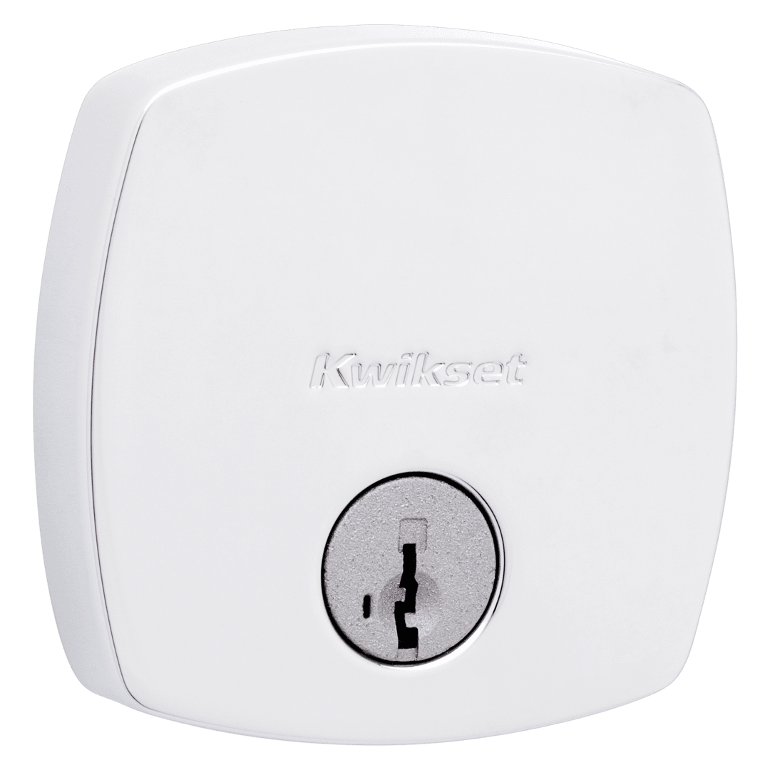 Midtown Single Cylinder Deadbolt in Polished Chrome featuring SmartKey Security