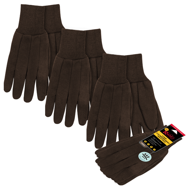 3-Pair 9 oz Brown Jersey Multi-Pack