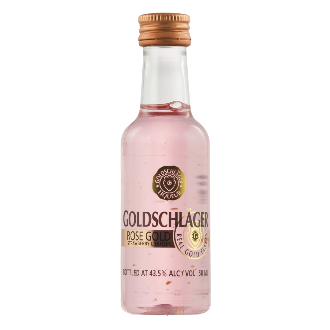 Goldschlager Rose Gold Strawberry Liqueur 50ml 87 Proof