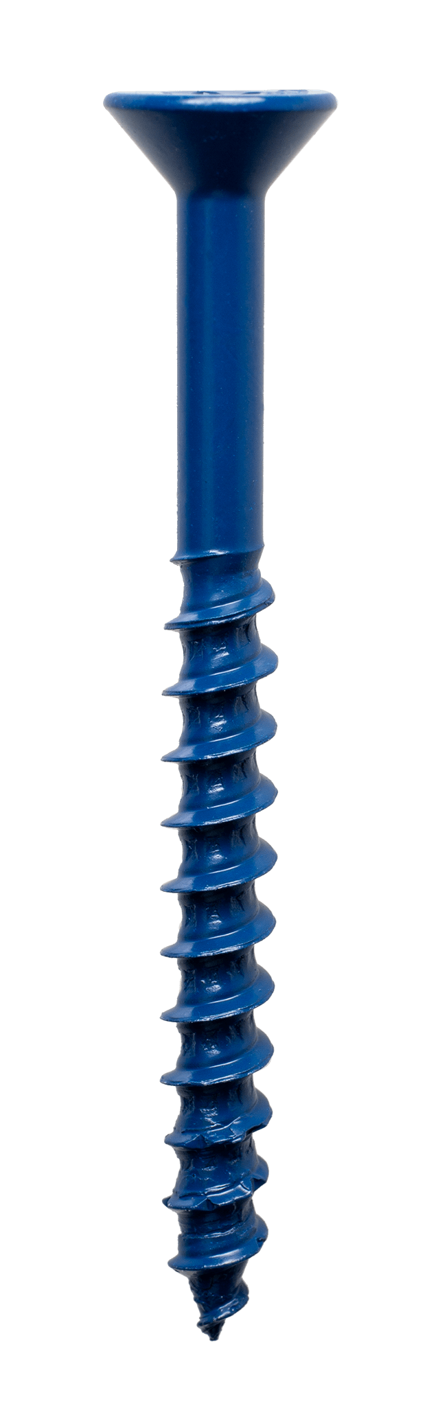 Simpson Strong-Tie TNT25234TF Titen Turbo™ — 1/4 in. x 2-3/4 in. 6-Lobe Flat-Head Concrete and Masonry Screw, Blue (100-Qty)
