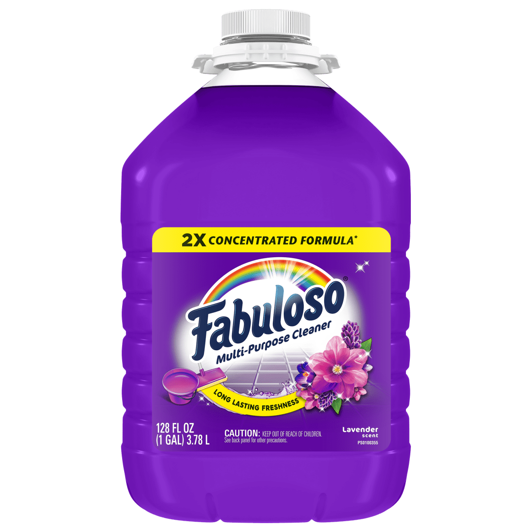 Fabuloso 2X Multi-Purpose Cleaner, No Rinse Floor Cleaner, Long-Lasting Freshness, Lavender Scent, 128 fl oz
