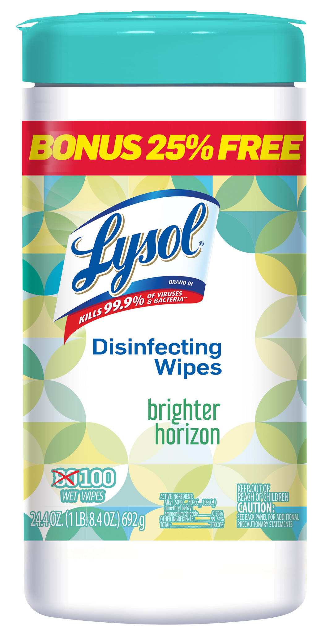 LYSOL® Disinfecting Wipes - Brighter Horizon 6/(80+20) ct.