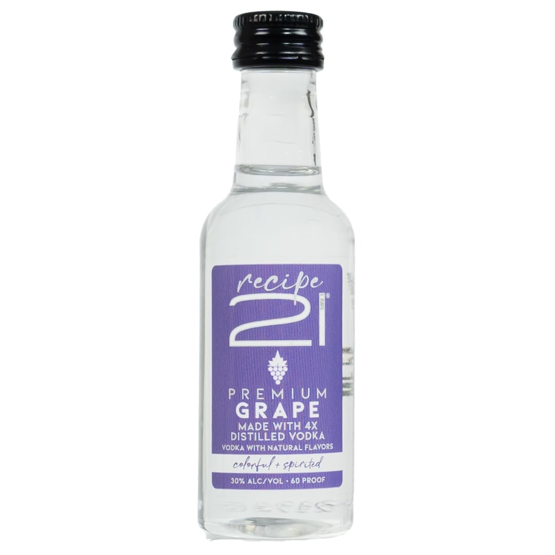 Recipe 21 Grape Vodka 50ml 60 Proof