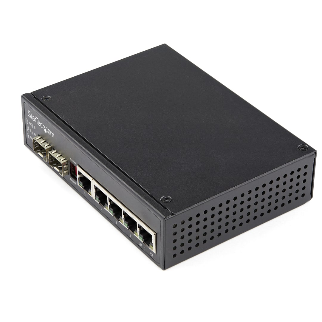 Industrial 4 1 port TX   2 Open SFP port Ethernet Switch wit