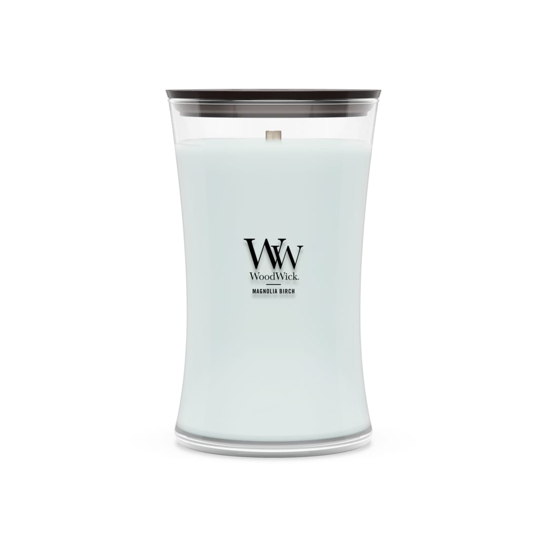WoodWick Magnolia Birch Large Hourglass Candle