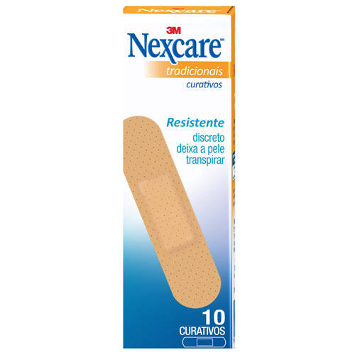 Curativos Nexcare™ Tradicionais, 10 Unidades