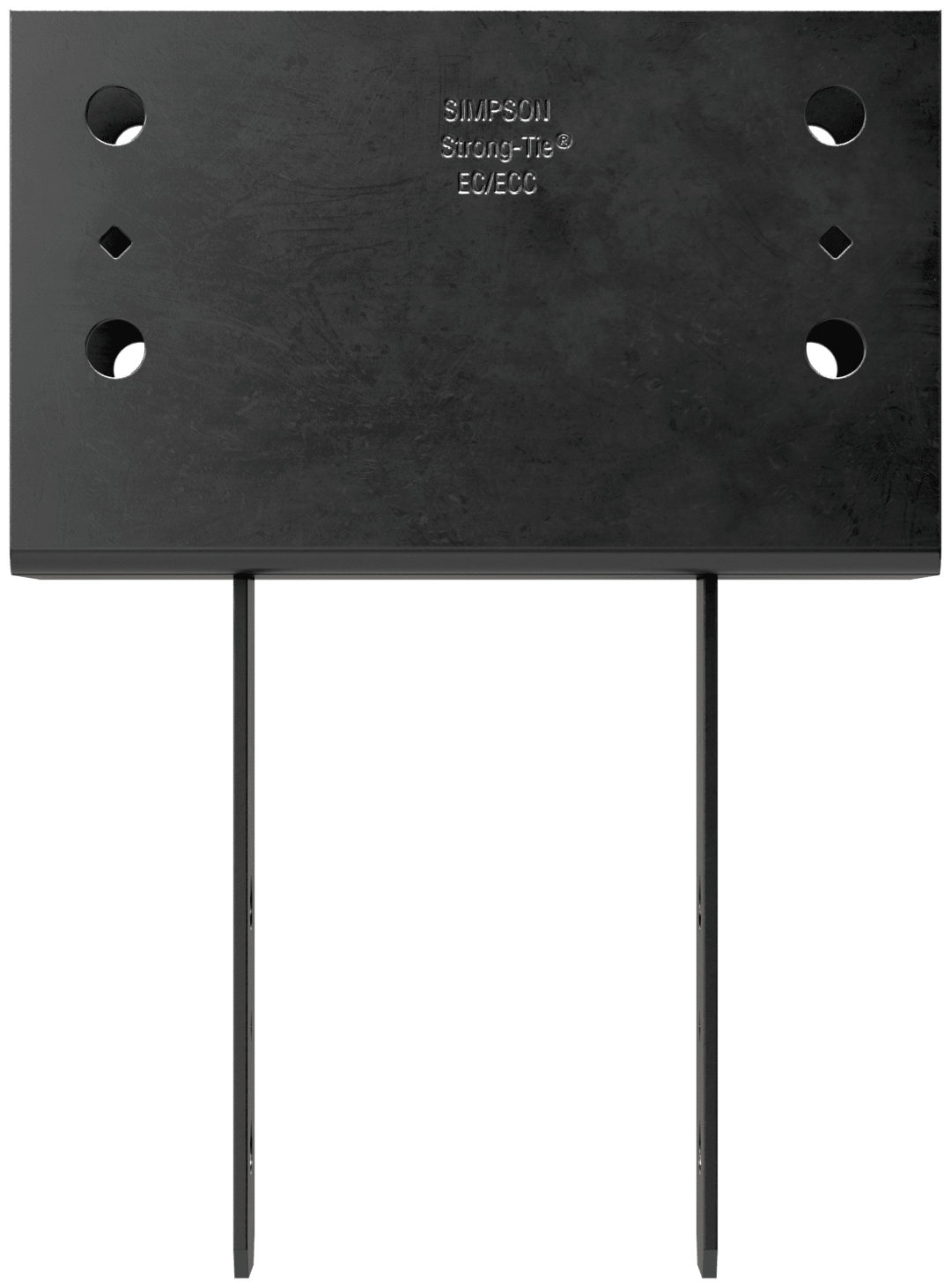 Simpson Strong-Tie CC66PC CCPC Black Powder-Coated Column Cap for 6x Beam, 6x Post