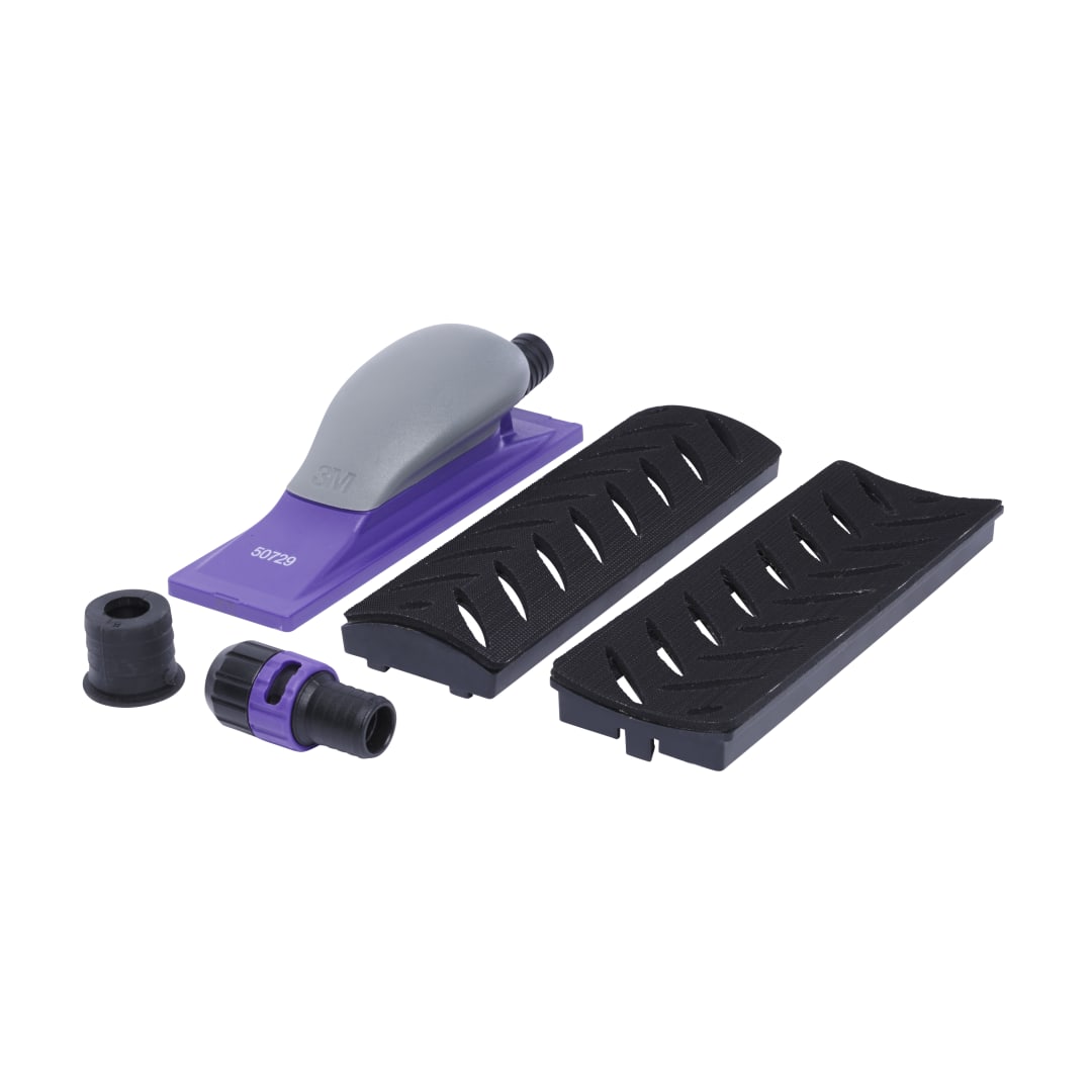 3M™ Hookit™ Mor+ Çok Delikli Kavisli Adaptör Seti, 70 x 198 mm, 50729
