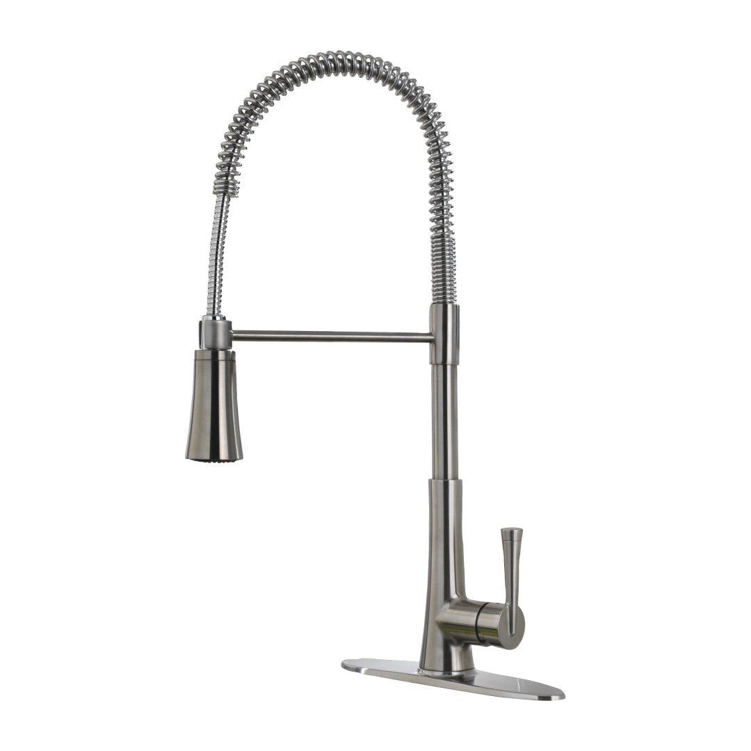 Zuri 1-Handle Pull-Down Kitchen Faucet in Stainless Steel