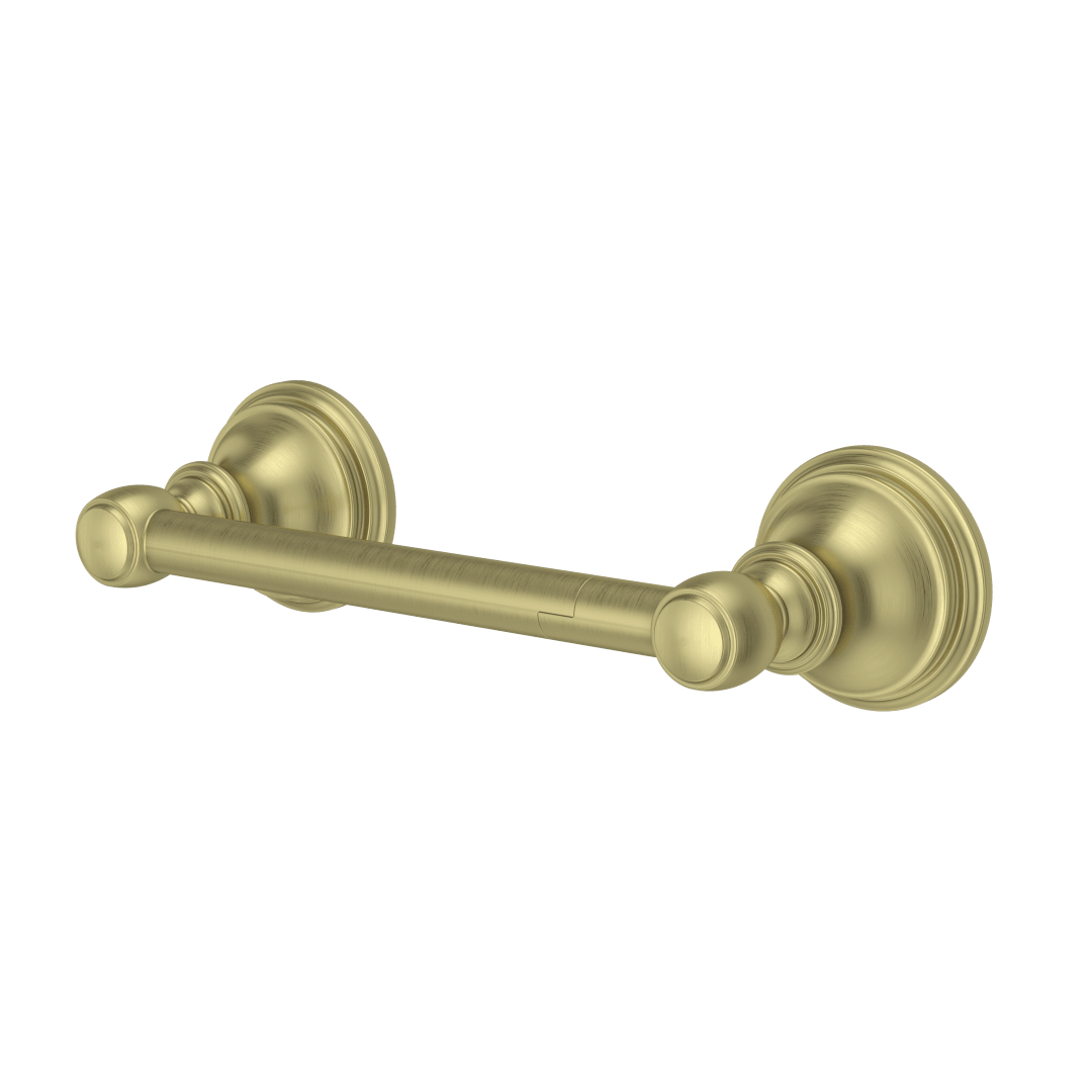 Tisbury Single Post Paper Holder in Brushed Gold
