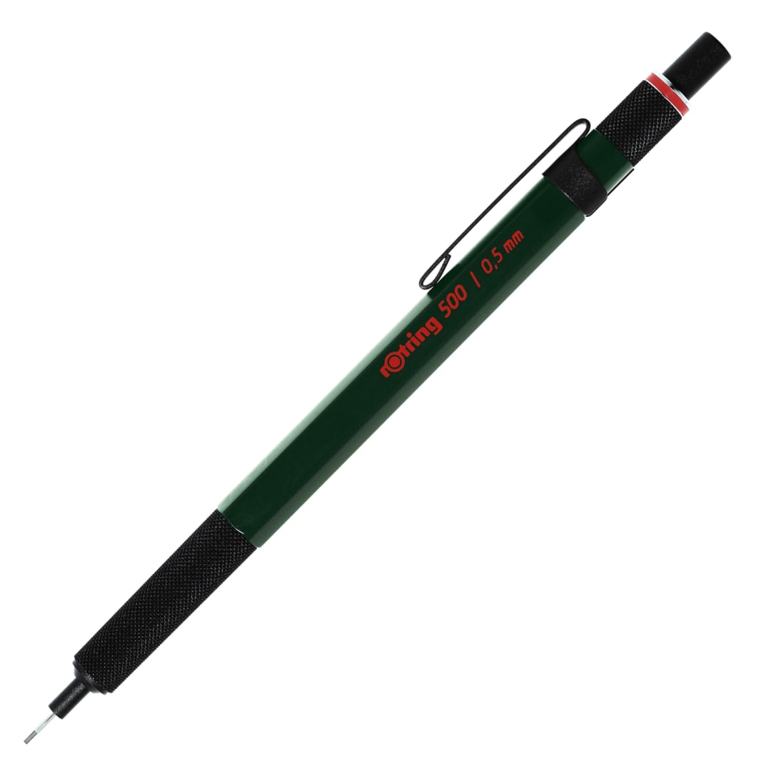 rOtring 500 Mechanical Pencil, Green Barrel, 0.5mm