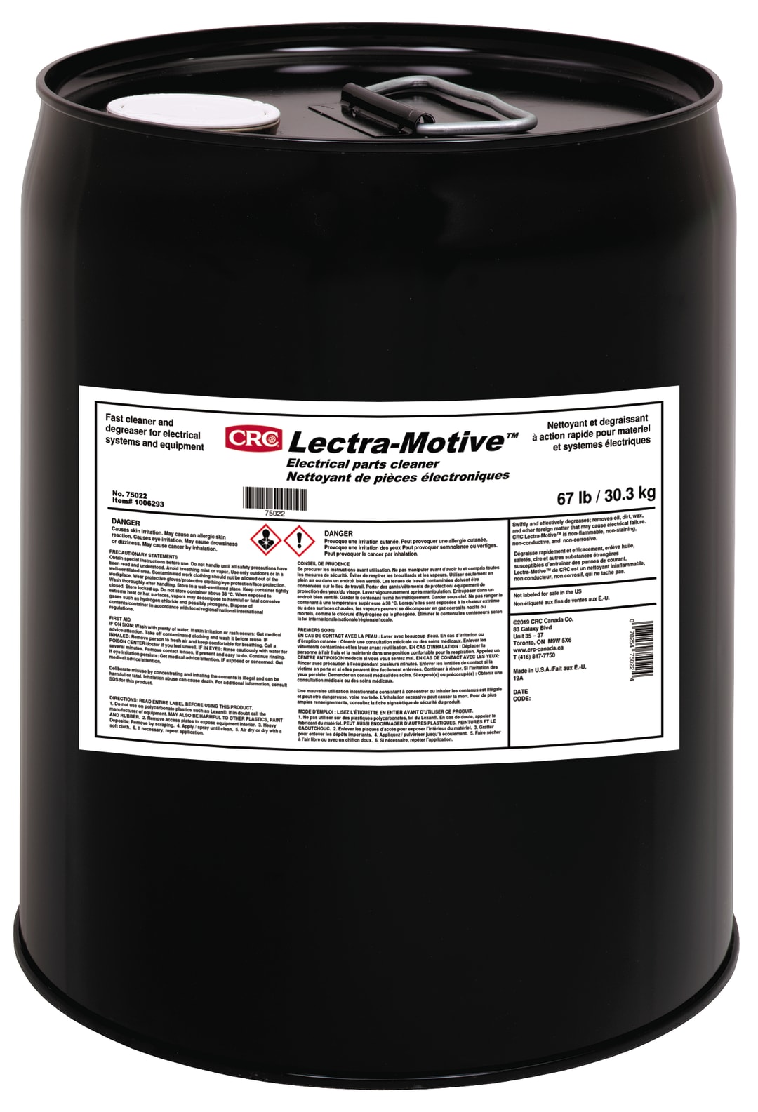 CRC Lectra-Motive Electric Parts Cleaner 1X19L